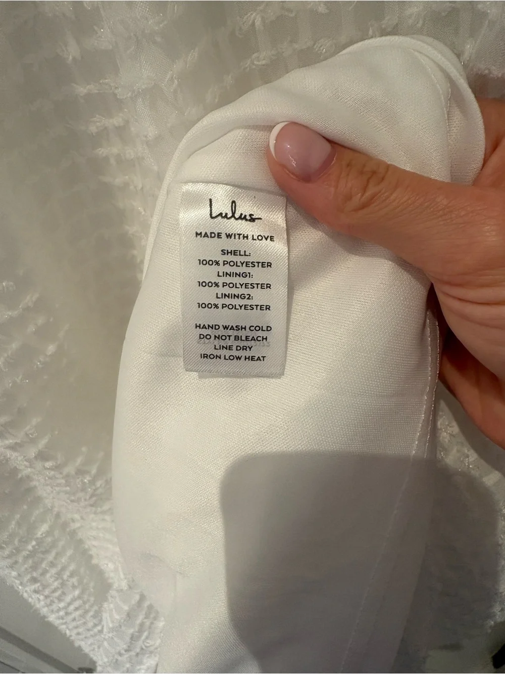 Lulu's White Textured V-Neck Midi Dress